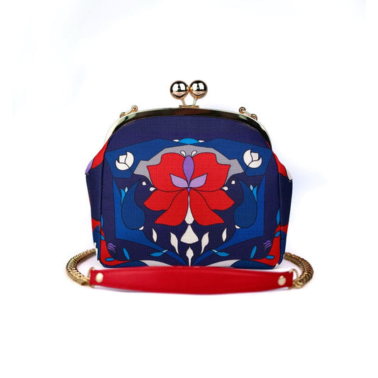 NAVY ORCHID BAG
