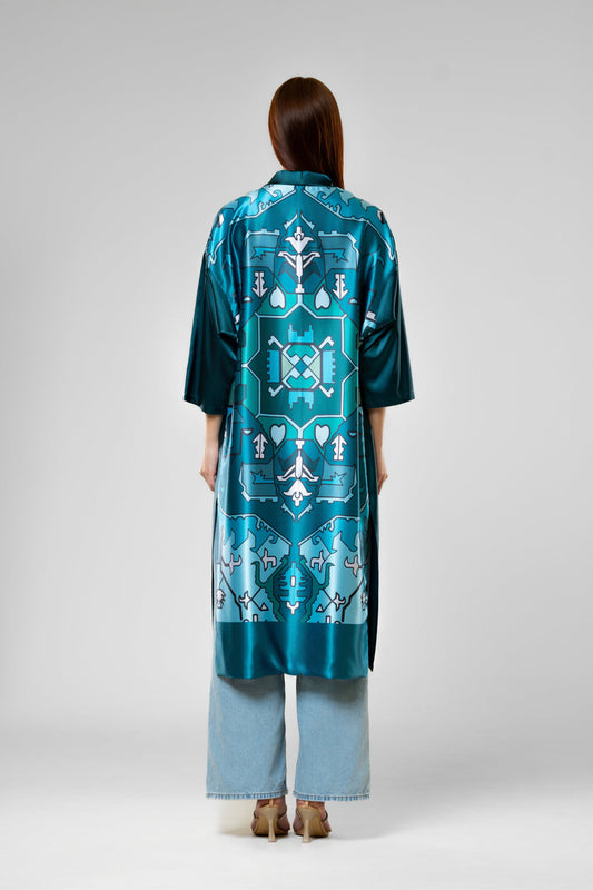 DREAMER`S KIMONO IN DARK BLUE