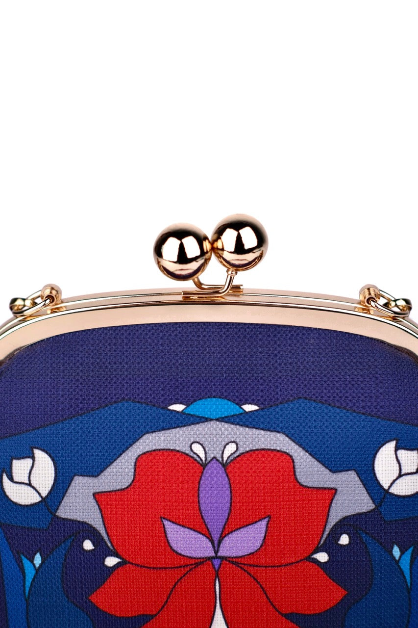NAVY ORCHID BAG
