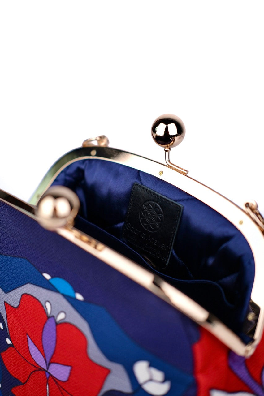 NAVY ORCHID BAG